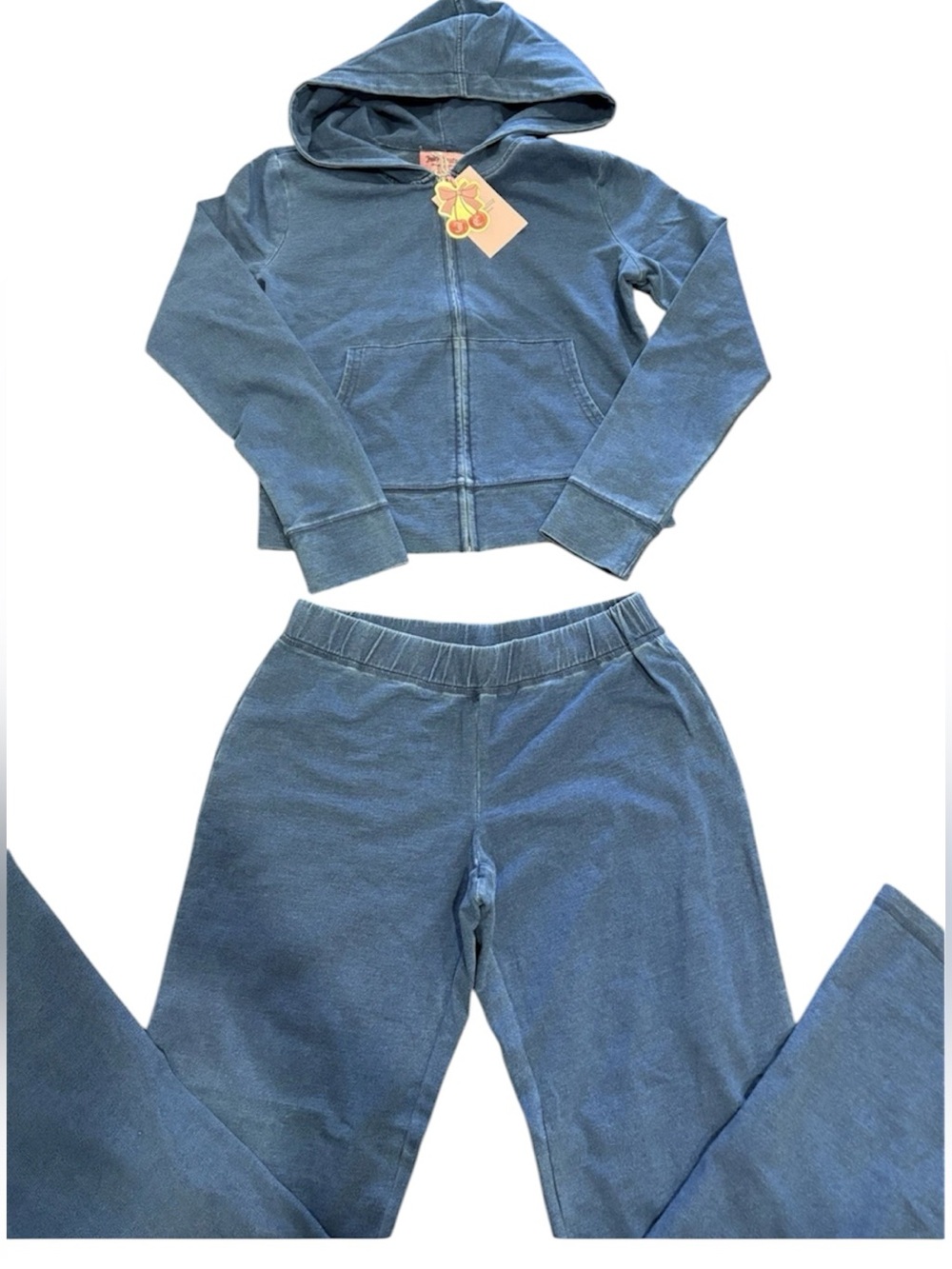 NWT XL Juicy Couture Blue Hooded Zip Sweatshirt & Jogger Set